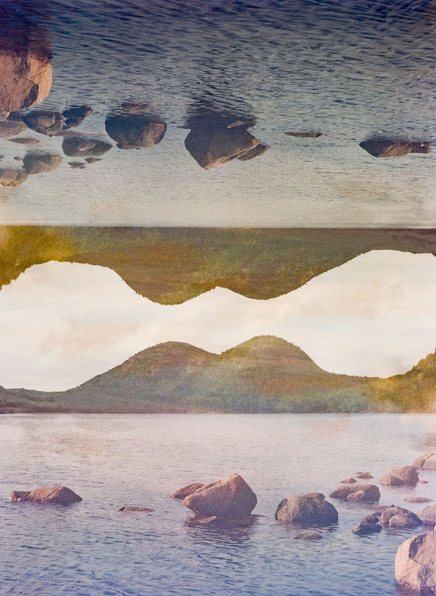 Jordan Pond Double Exposure